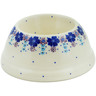 Polish Pottery Pet Bowl 6&quot; The Floral Wish