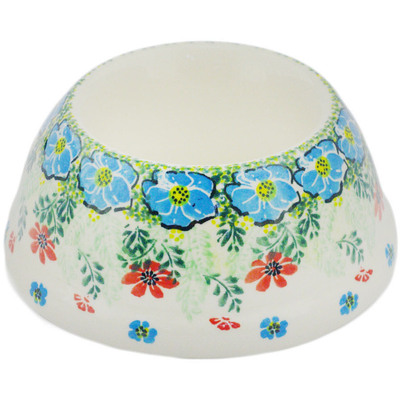 Polish Pottery Pet Bowl 6&quot; Tunnel Vision UNIKAT