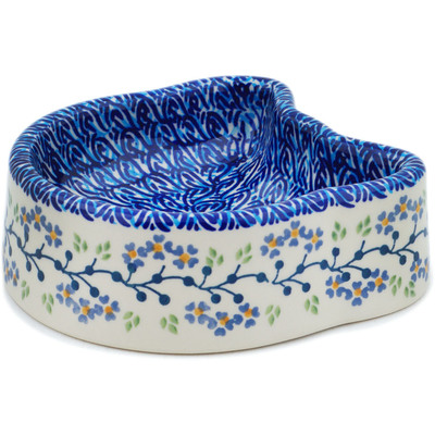 Polish Pottery Pet Bowl 7&quot; Branches Of Delicacy