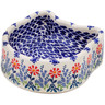 Polish Pottery Pet Bowl 7&quot; Last Summer Flowers