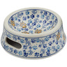 Polish Pottery Pet Bowl 7&quot; Paws And Paws