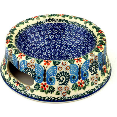 Polish Pottery Pet Bowl 7&quot; Springtime Dreams UNIKAT