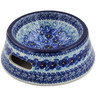 Polish Pottery Pet Bowl 8&quot; Deep Winter UNIKAT