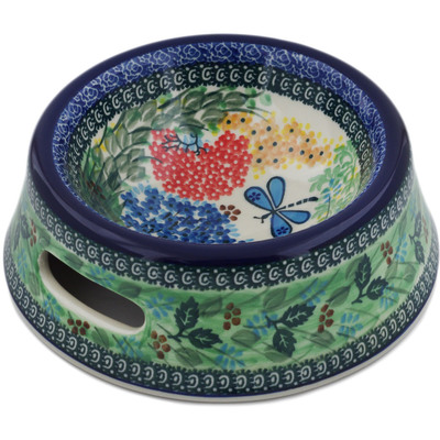 Polish Pottery Pet Bowl 8&quot; Garden Delight UNIKAT
