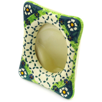 Polish Pottery Picture Frame 5&quot;