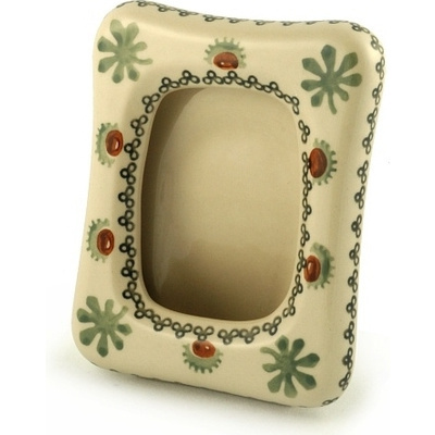 Polish Pottery Picture Frame 6&quot;