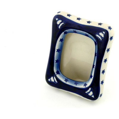 Polish Pottery Picture Frame 6&quot;