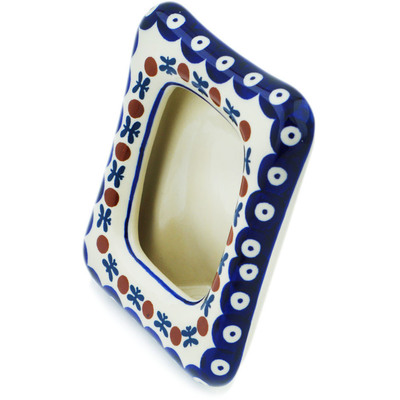 Polish Pottery Picture Frame 6&quot; Mosquito