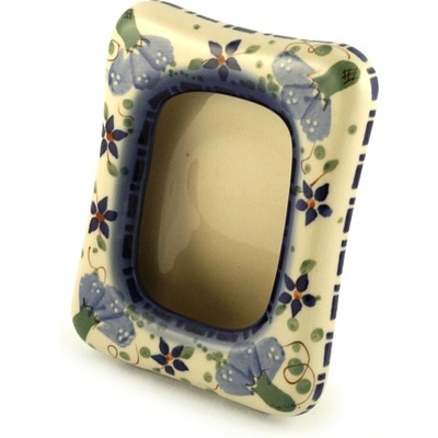 Polish Pottery Picture Frame 6&quot; UNIKAT