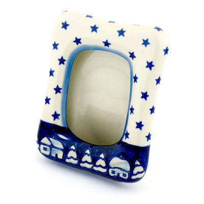 Polish Pottery Picture Frame 6&quot; UNIKAT