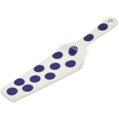 Polish Pottery Pie and Cake Server 10&quot; Bold Polka Dots