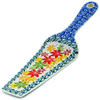Polish Pottery Pie and Cake Server 10&quot; Fall Vibes