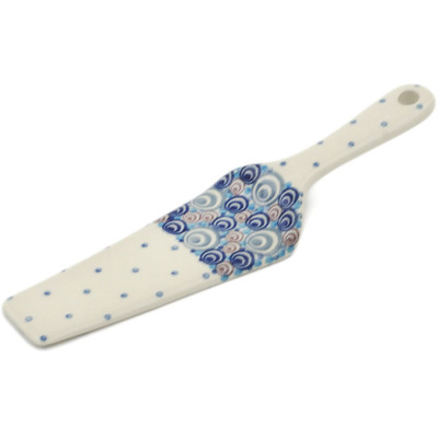 Polish Pottery Pie and Cake Server 10&quot; Hypnotic