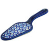 Polish Pottery Pie and Cake Server 7&quot; Catching Waves