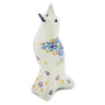 Polish Pottery Pie Bird 4&quot; Beautiful Blues UNIKAT