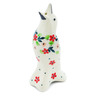 Polish Pottery Pie Bird 4&quot; Festive Mistletoe UNIKAT