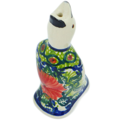 Polish Pottery Pie Bird 4&quot; Fowl In The Florals UNIKAT