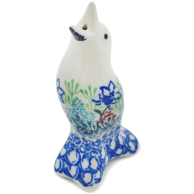 Polish Pottery Pie Bird 4&quot; Great Day