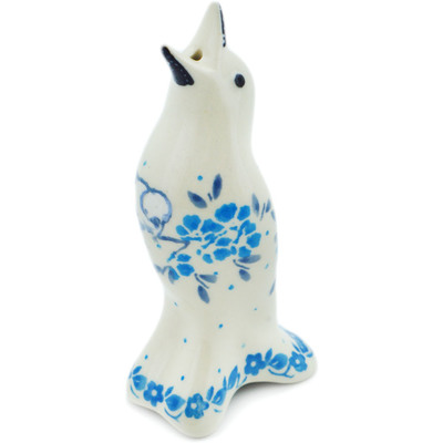 Polish Pottery Pie Bird 4&quot; Joyful Doves