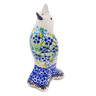 Polish Pottery Pie Bird 4&quot; Morning Glory UNIKAT