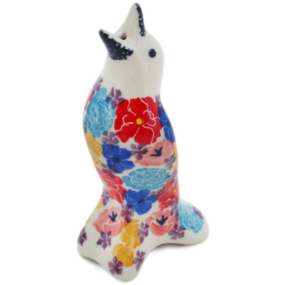 Polish Pottery Pie Bird 4&quot; Outstanding UNIKAT