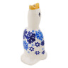 Polish Pottery Pie Bird 4&quot; Snowdrift