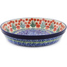 Polish Pottery Pie Dish 10&quot; April Showers