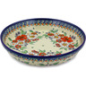 Polish Pottery Pie Dish 10&quot; Flower Heaven UNIKAT