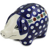 Polish Pottery Piggy Bank 5&quot; Mosquito