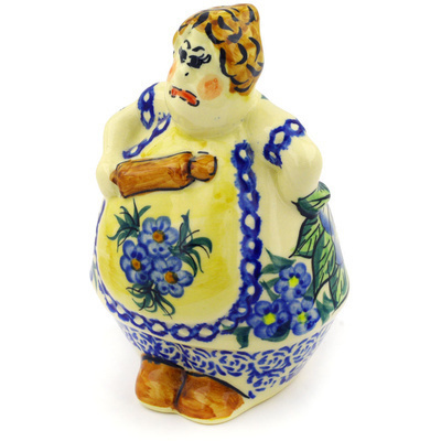 Polish Pottery Piggy Bank Housekeeper The Meadow In The Early Morning UNIKAT