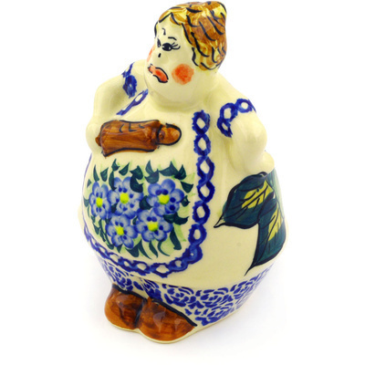 Polish Pottery Piggy Bank Housekeeper UNIKAT