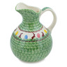 Polish Pottery Pitcher 10 Cup Chocolate Bunny