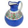 Polish Pottery Pitcher 10 Cup Midsummer Bloom