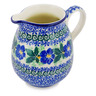 Polish Pottery Pitcher 12 oz Infinity Flower