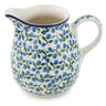 Polish Pottery Pitcher 17 oz Blueberry Vine