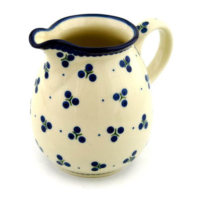 Polish Pottery Pitcher 17 oz Triple Berries