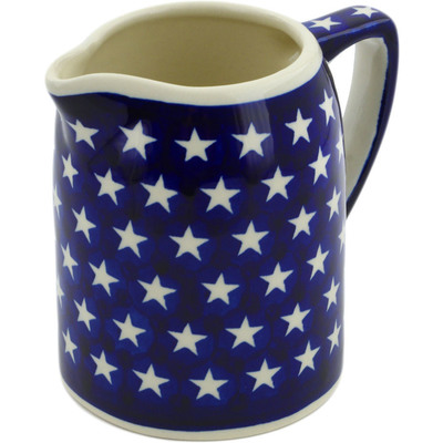 Polish Pottery Pitcher 24 oz America The Beautiful