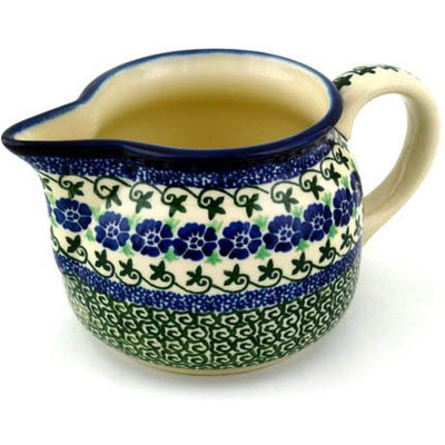 Polish Pottery Pitcher 24 oz Bayou Song