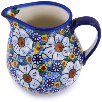 Polish Pottery Pitcher 25 oz UNIKAT