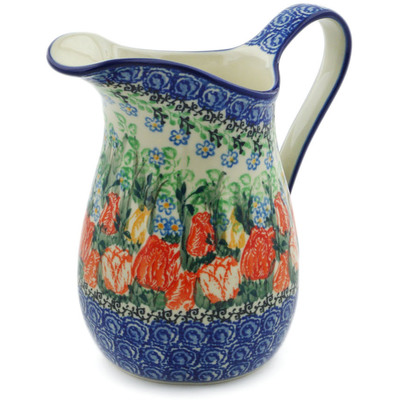 Polish Pottery Pitcher 3&frac12; Cup Delightful Element UNIKAT