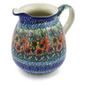 Polish Pottery Pitcher 3&frac12; cups Spring Field UNIKAT