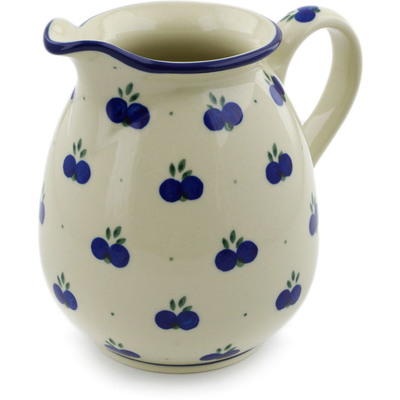 Polish Pottery Pitcher 3&frac12; cups Wild Blueberry