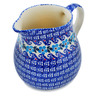 Polish Pottery Pitcher 34 oz Beach At Sunset UNIKAT