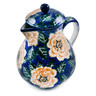 Polish Pottery Pitcher 34 oz Butter Blooms UNIKAT