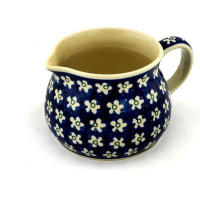 Polish Pottery Pitcher 34 oz Daisy Patch