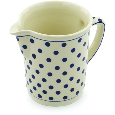 Polish Pottery Pitcher 34 oz Polka Dot