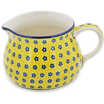 Polish Pottery Pitcher 34 oz Sunshine