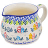 Polish Pottery Pitcher 34 oz Sweet Little Village UNIKAT