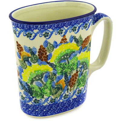 Polish Pottery Pitcher 40 oz Limon Fanfare UNIKAT