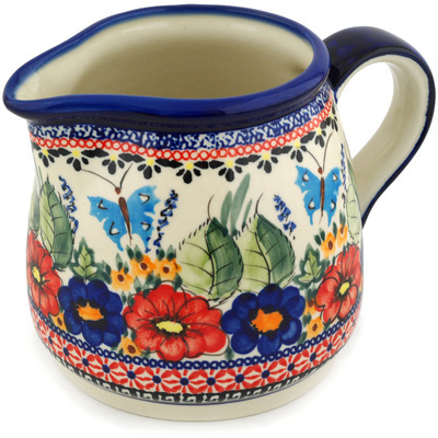 Polish Pottery Pitcher 40 oz Spring Splendor UNIKAT